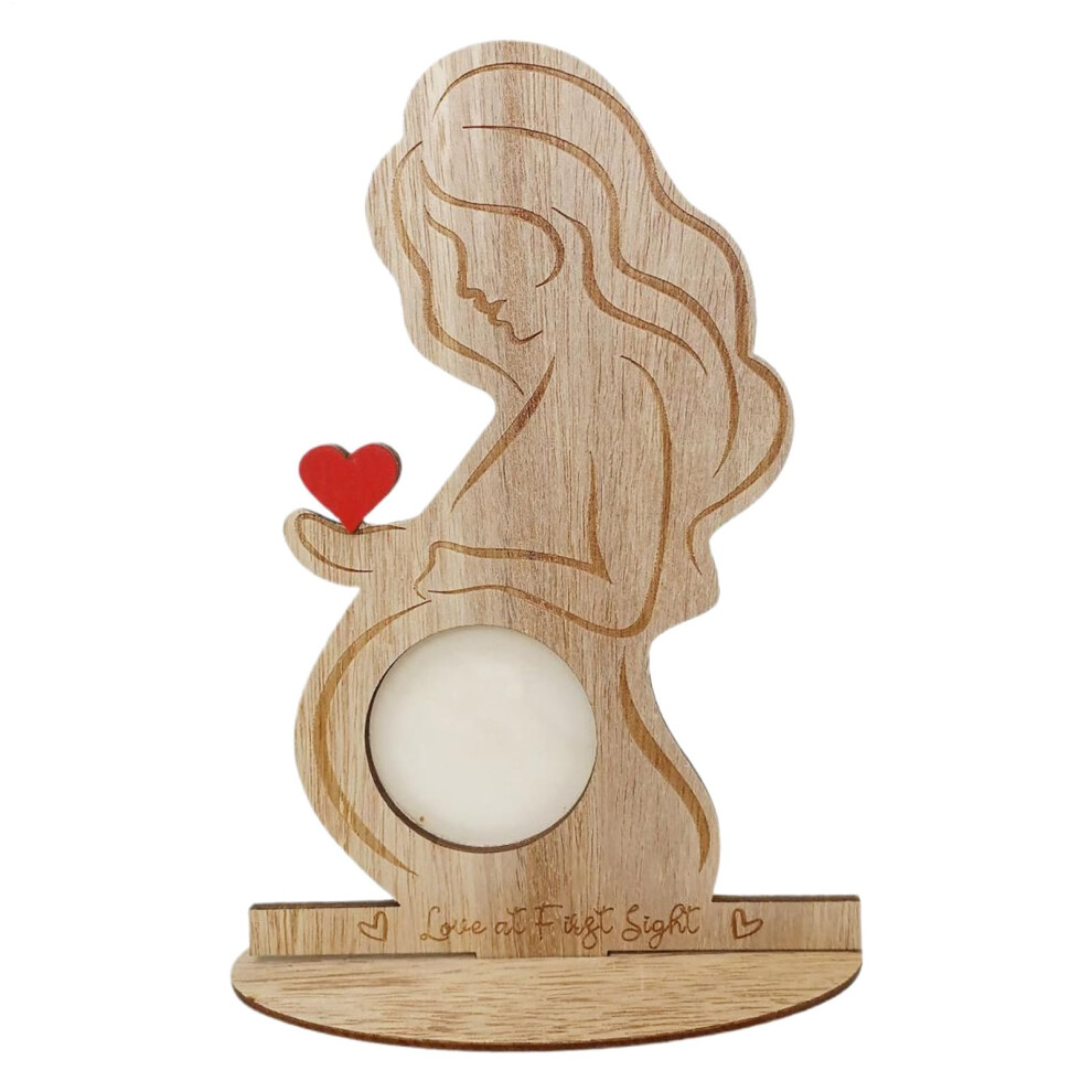 Ultrasound Photo Frame Solid Wood Sonogram Photo Album Keepsake For Baby Decor For Office Bedside Table Living Room