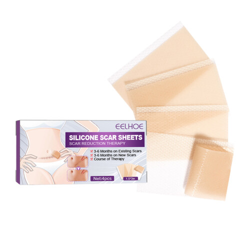 4pcs 40*75mm Silicone Scar Sheets by EELHOE - Effective Scar Therapy 2