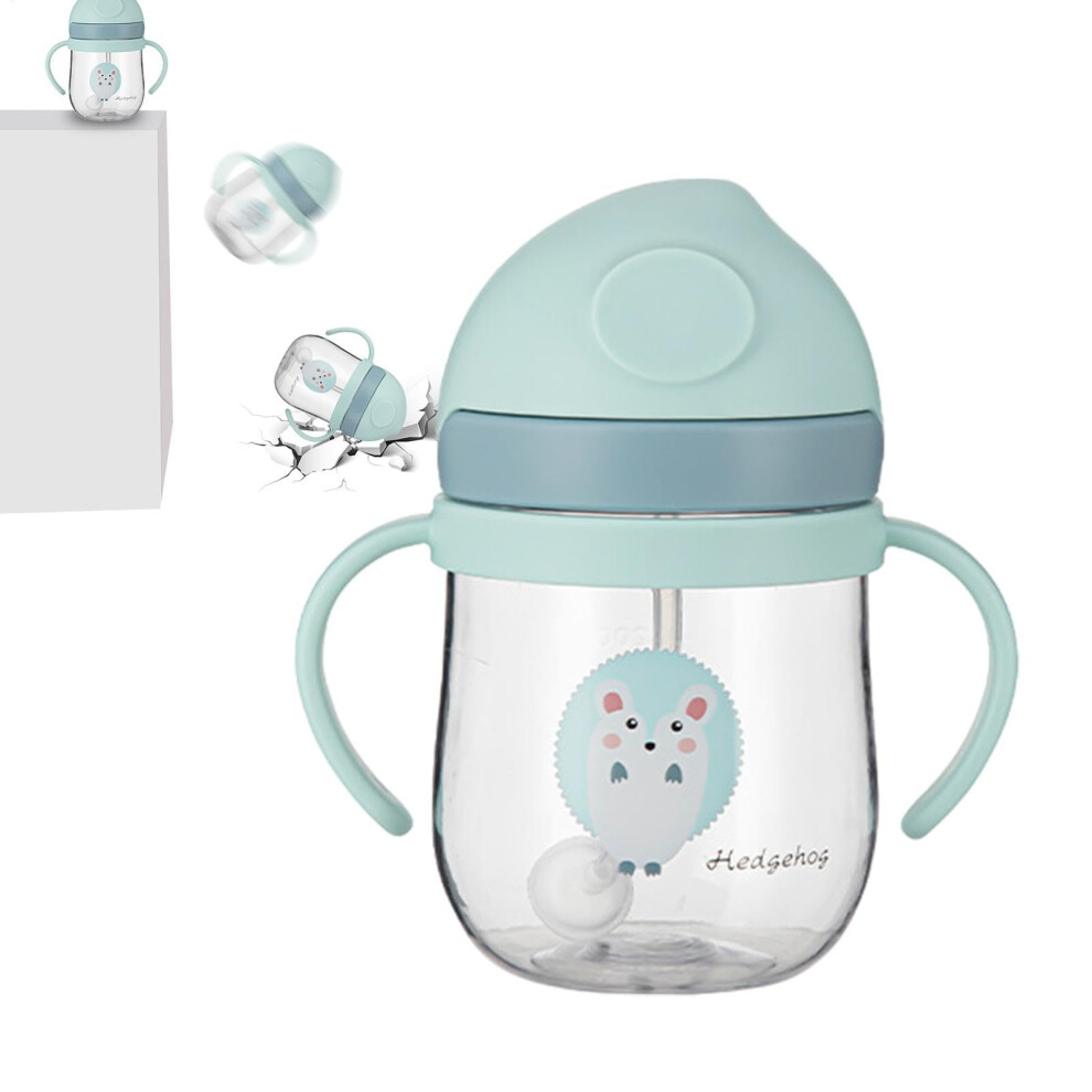 Children AntiChoking Sippy Cup Cartoon Portable Water Bottle With Straw DropProof 250ml Cup For Kids 6+ Months