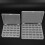 4pcs Transparent Sewing Bobbins Storage Box 25/36 Grids Durable Cases 4