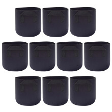 Potato Grow Bags Pack of 10 Reusable Breathable Fabric Gardening Bags with Durable Handles