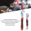 2pcs Self Adjusting Wrench Set 9-32mm Universal Pipe Spanner Tool 10