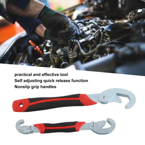 2pcs Self Adjusting Wrench Set 9-32mm Universal Pipe Spanner Tool 2