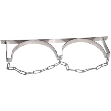 304 Stainless Steel Gas Cylinder Rack Wall Mounted Holder with Adjustable Chains, 23.6' Length