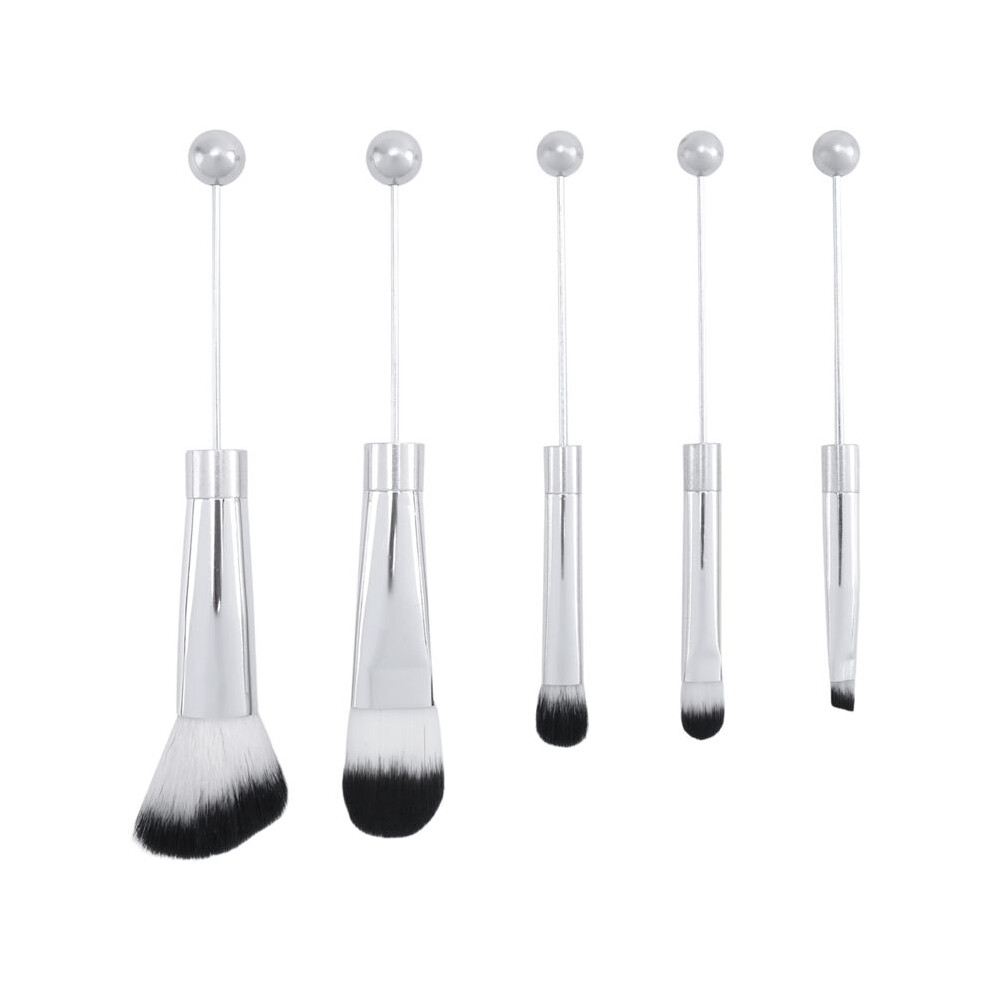 Beadable Makeup Brushes Silicone Beads DIY Makeup Cosmetic Brushes Beaded Brushes Kit for DIY