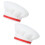2Pcs Reusable Silicone Wine Stopper,Chef Hat Shaped Champagne Beverage Stoppers White 1