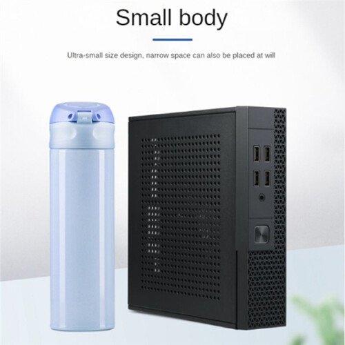 ITX Computer Case HTPC Host Chassis USB2.0 ITX Enclosure Industrial Control Chassis for Office Business 2