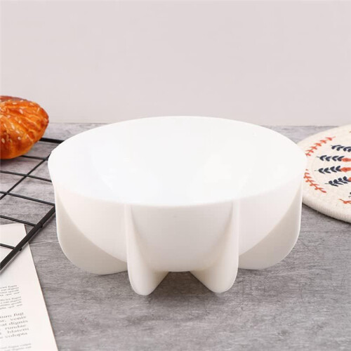 Molde de Cozimento em Forma de Semicírculo, Forma de Silicone para Cozimento, Cúpula de Silicone, Forma de Planeta, Branco 1