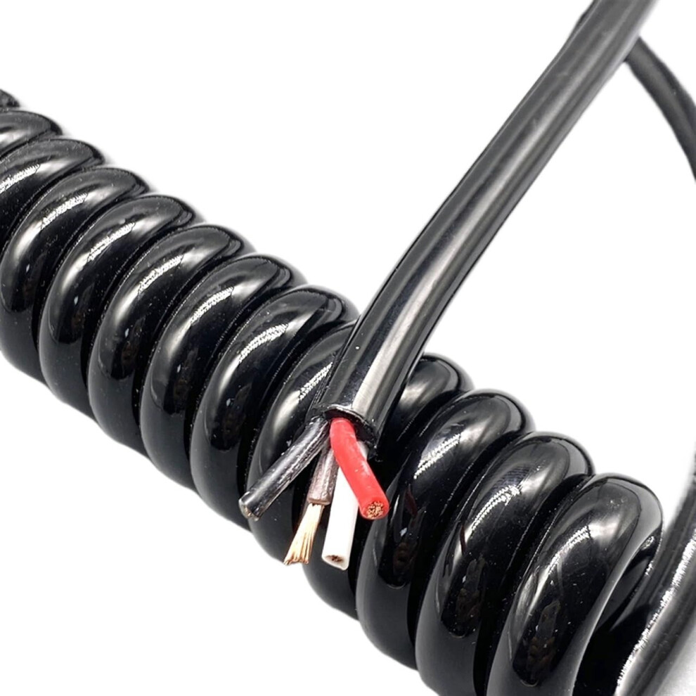 Coiled Cable Spring Power Cord 4 Core 1.5Mm2 Copper Core Wire 2.5Mm2 Square Retractable Coil Stretch 2M/10M Spiral 9347817325430