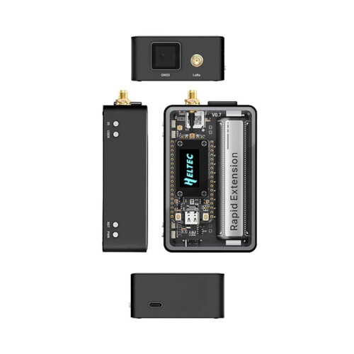 Heltec LoRa 32 V4 Meshtastic GPS ESP32 SX1262 Dev-Board 0.96inch OLED Solar Powered Mesh Network WiFi LoRa BLE with Case 1
