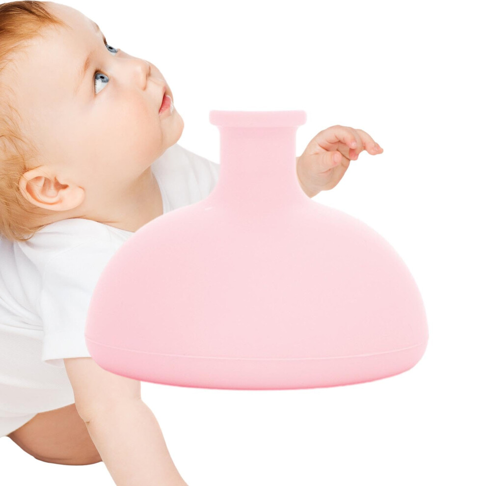 Palm Chest Percussion Cup Burping Helper For Newborns, Chest Cupping, Spitting Up, Hiccups, Cough Relief Pink