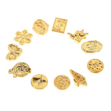 11pcs Embossed Wax Seal Stamp Heads Set for Wedding Invitations, Greeting Cards and Scrapbooking
