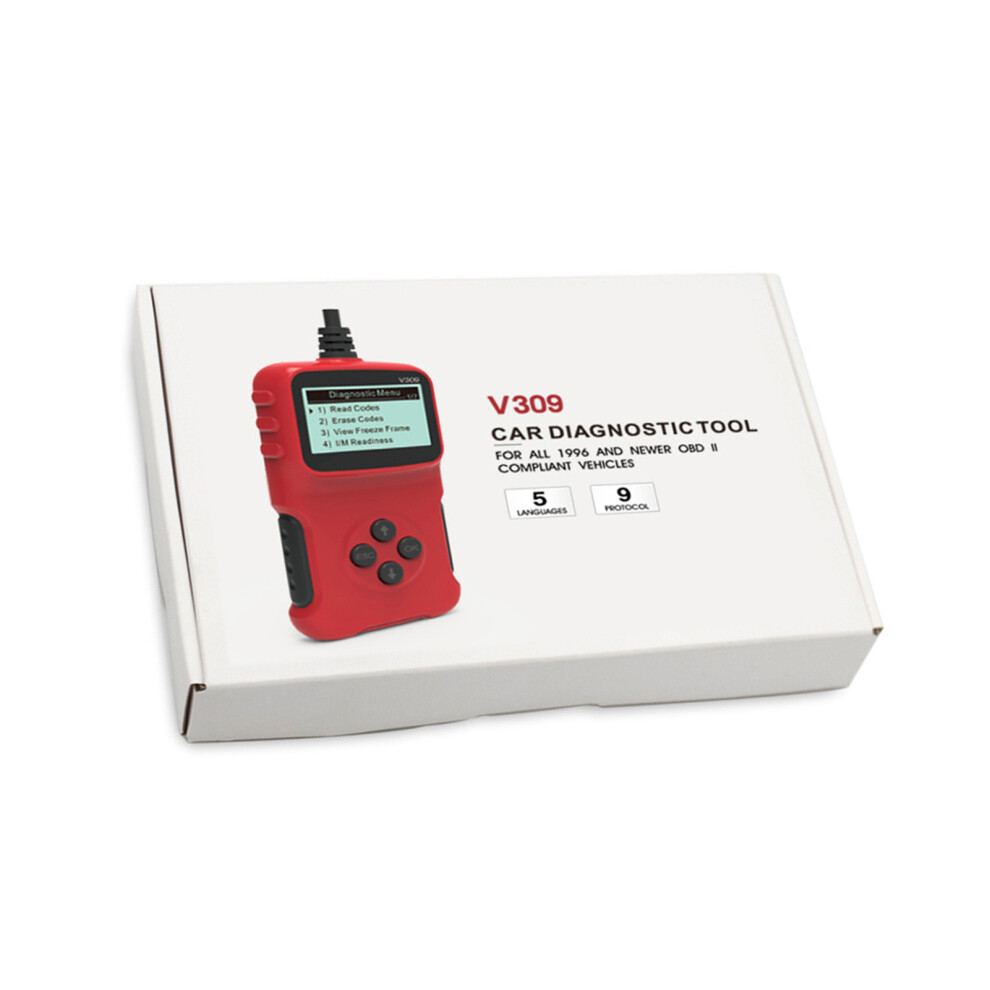 Universal Car Obd2 Scanner V309 | Diagnostic Tool, Multi-Language 9491382688305