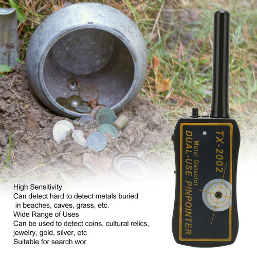 High Sensitivity Handheld Metal Detector, LED Indicator, 90KHz 2