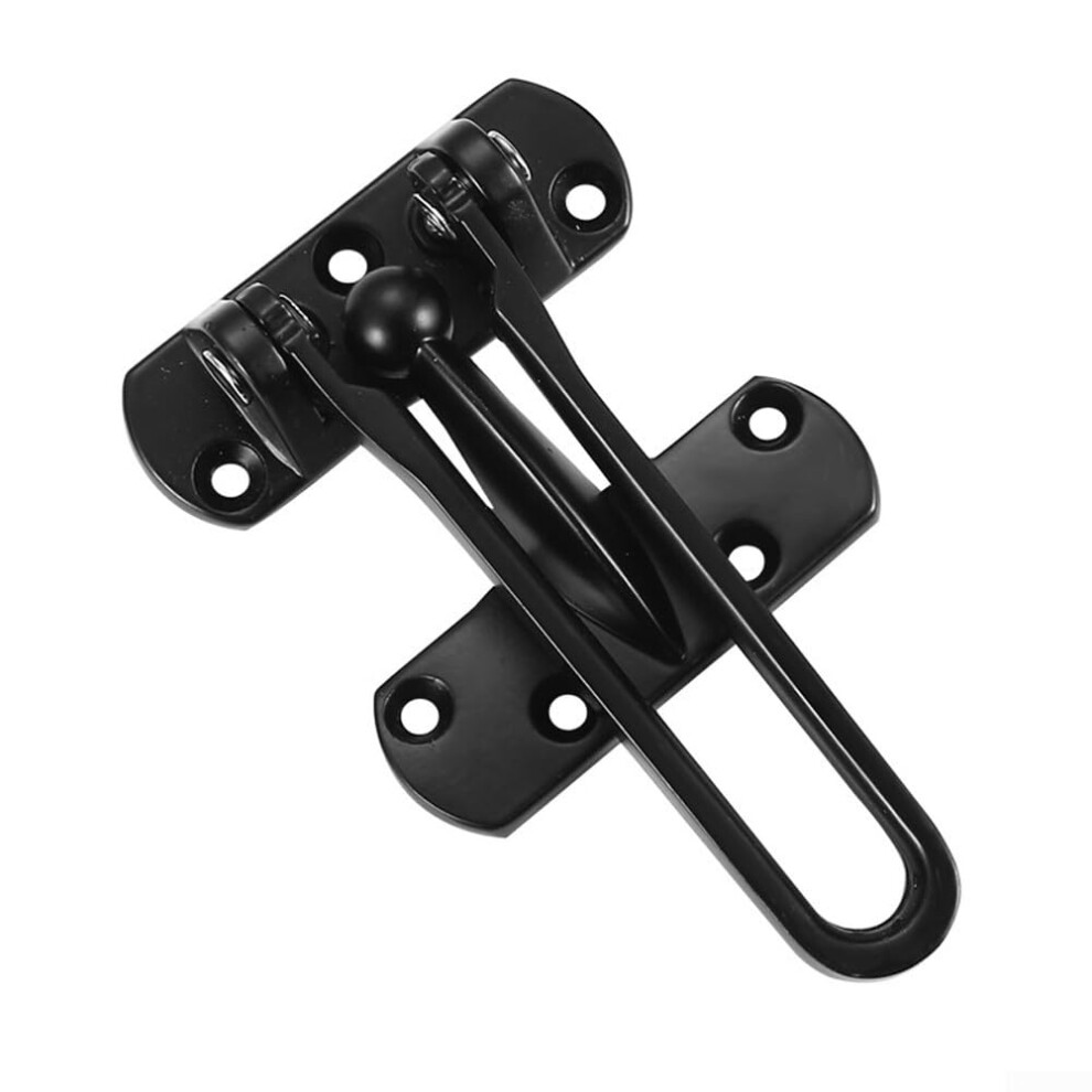 Strong Door Guard Restrictor Lock Easy Install For Child Safety And Added Security Black