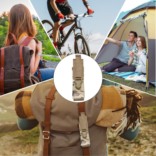 Flashlight Case Holder 1000D Nylon Camouflage Mountaineering Belt Pouch For Flashlight 2