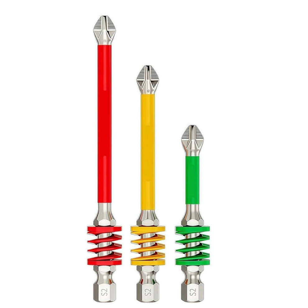 Impact Resistant Strong Magnetic Hexagonal Electric Screwdriver Bits Set 9382693908575