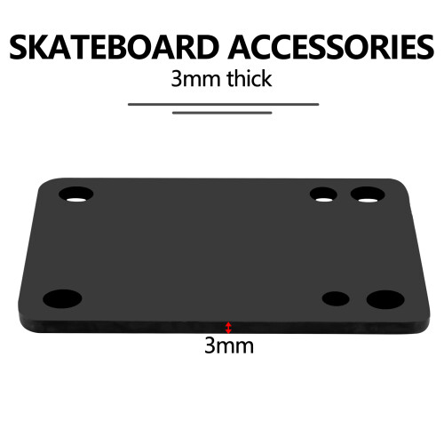 Gummi Skateboard Riser Pad 1/8 3mm Packung Mit 2 2