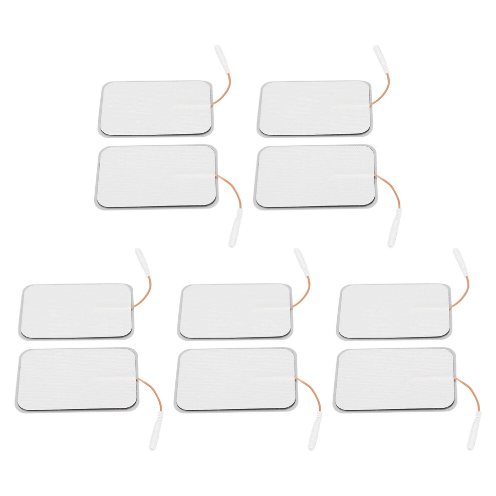 10pcs Rectangular Electrode Pads for TENS Machine 6x9cm, Self-Adhesive