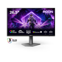 Gaming Monitor - AOC - AG276QKD2 - 27" QD-OLED - 500Hz - Resolutie QHD 2560x1440