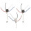 3 Pcs Ze-208S E89885 3 Speed 4 Wire Pull Chain  Ceiling Fan Light  Replacement Part,B 1