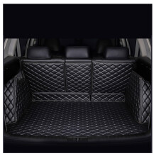 Boot Liner for Tesla Model X 20152018, Full Coverage Leather Trunk Protector, Black