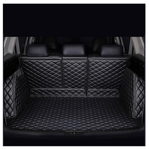 Boot Liner for Tesla Model X 20152018, Full Coverage Leather Trunk Protector, Black
