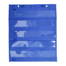 Educational Pocket Chart For Classroom Displays, Double Sided Self Standing Durable PVC Film With Magnetic Strip And Reusable Cards For School Home