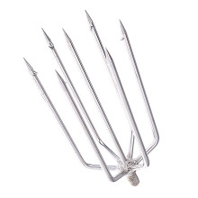 Fishing Harpoon 7 Prong Stainless Steel Fishing Gig Gaff Hook with 8mm Screw