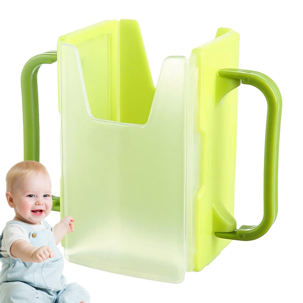 Spill Proof Juice Box and Milk Carton Holder with Adjustable ChildFriendly Handles for Travel
