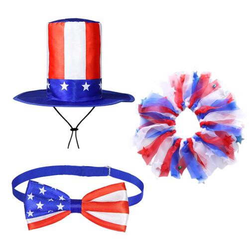 Ensemble de tenues d'oies du 4 juillet,-Ensemble de trois pièces