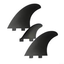3PCS Fins Set for FCS2 Keel Surfboards, Combining Fiberglass Core and ABS Material (FCS1 generation)
