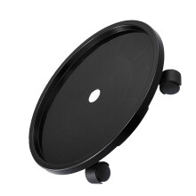 Support de bouteille d'eau de roulette de jardinière avec-Noir