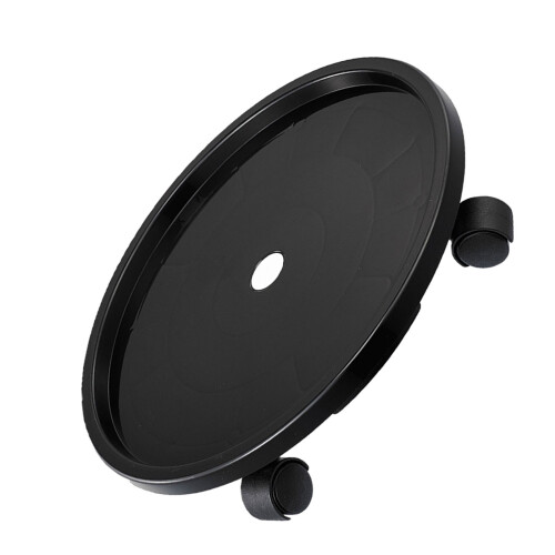 Support de bouteille d'eau de roulette de jardinière avec-Noir