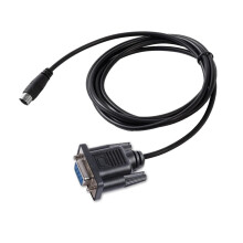 Programming Cable RS232 Serial DB9 Female to MIN DIN 8P for TMV71 Series and TMD710 2.98 m Black