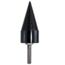 1PC Steel Firewood Splitter Drill Bit Round/Hex/Triangle Shank Wood Split Cone (50mm Hex Shank)