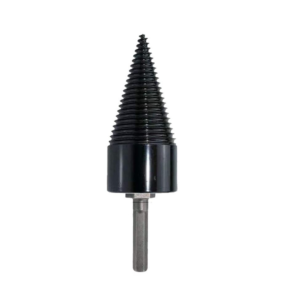 1Pc Steel Firewood Splitter Drill Bit Round/Hex/Triangle Shank Wood Split Cone (50Mm Hex Shank) 9347817222319