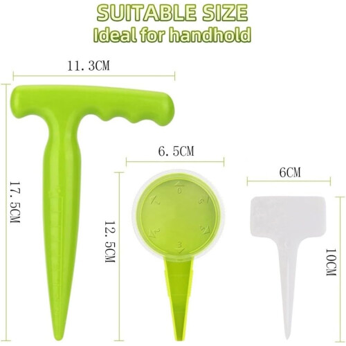 Handheld Seed Dispenser with Adjustable Flow and Ergonomic Grip for Efficient Gardening 1