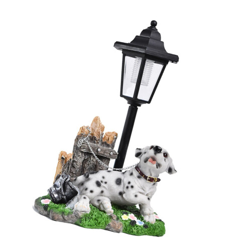 Statue de chien en résine imperméable, ornement àStyle -E