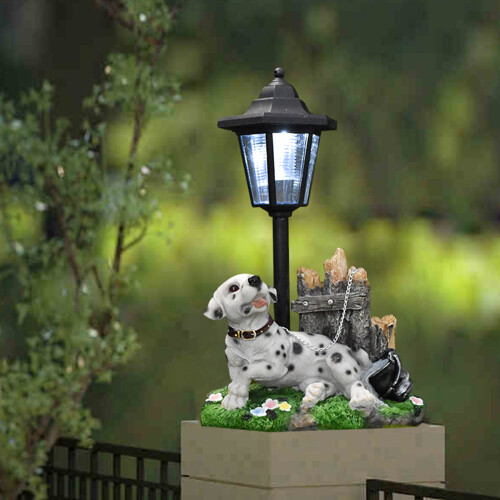 Statue de chien en résine imperméable, ornement àStyle -E 2