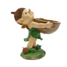 Bird Bath for Garden Cartoon Figurine Suitable for Parrots and