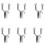 6Pieces Aluminium Tree Stakes for Supporting-Glossy model 1
