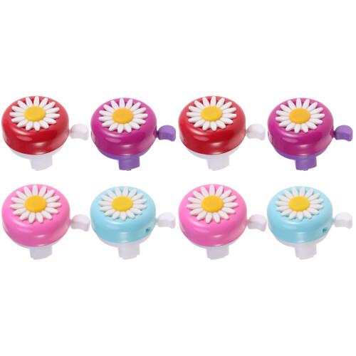 8Pz Campanello Bici Fiore Mini Colorato Suono Chiaro E Resistente 1