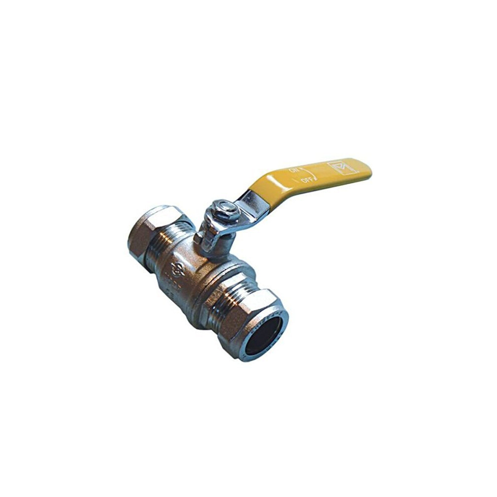 22Mm Lever Ball Valve Yellow Handle 9199774974479