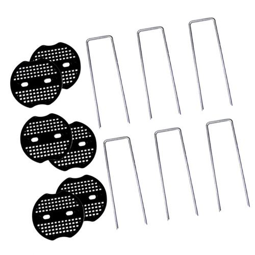 Ground Anchors Pegs Rust Resistant U Shape Stakes-6 piece set