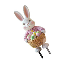 Festival Garden Stake Rabbit Eggs Lawn Decoration Weather