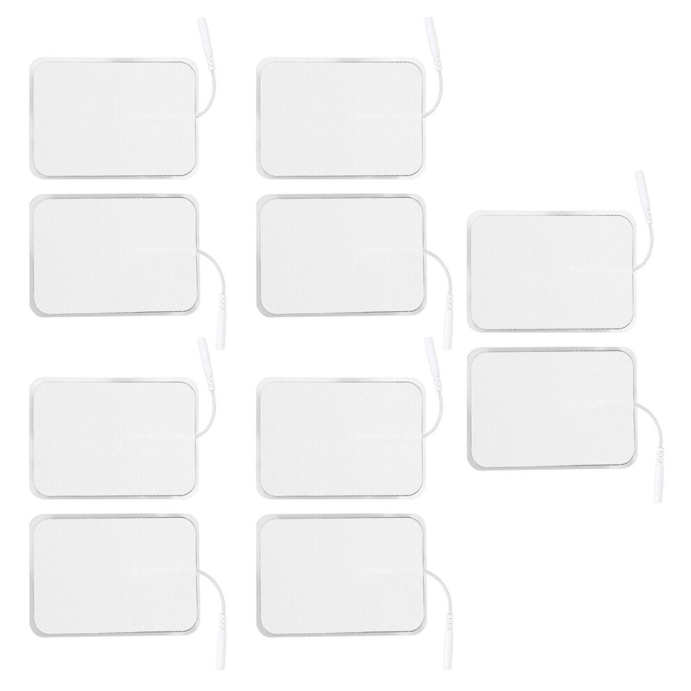 10Pcs 7x10cm Reusable TENS Electrode Pads Hydrogel Sticky for Electrotherapy