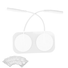 16 pezzi di Pad elettrodo rotondi riutilizzabili da 3 cm per Macchina TENS, 1,2 pollici