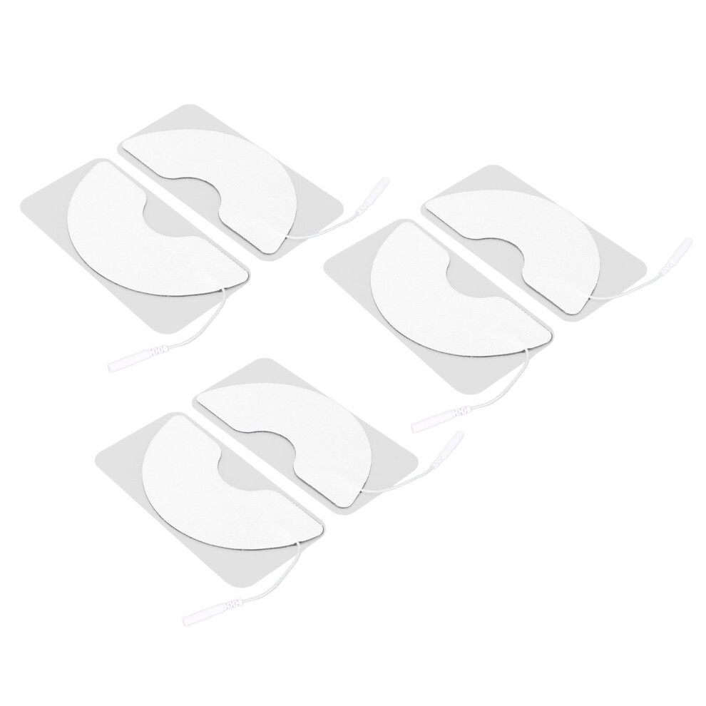 Pain Relief with 6pcs Reusable Breast Electrode Patches 2mm Hole