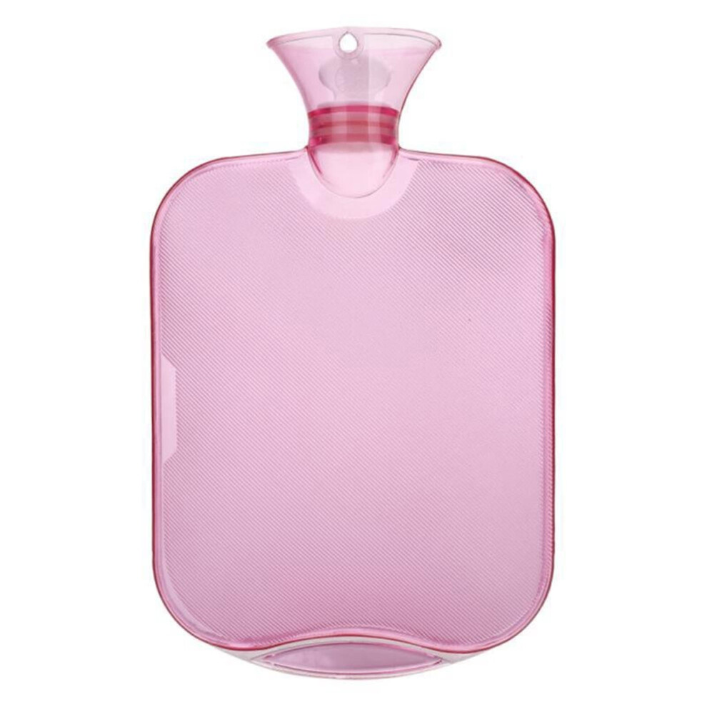 Hot Water Bottle Pink ExplosionProof Thickened Transparent Handbag Style Warm Water Bag